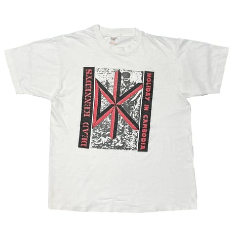 DEAD KENNEDYS HOLIDAY IN CAMBODIA WHITE FRUIT OF THE LOOM XL 5628