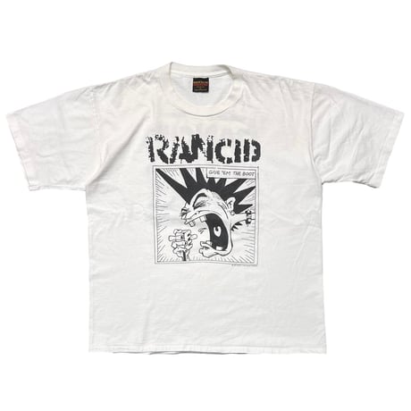 RANCID CAUTION GIVE 'EM THE BOOT WHITE BROCKUM XL 0567