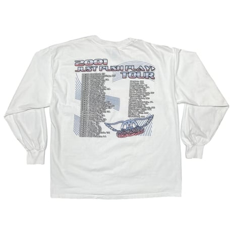 AERO SMITH 2001 JUST PUSH PLAY TOUR GILDAN XL LONG SLEEVE 1110