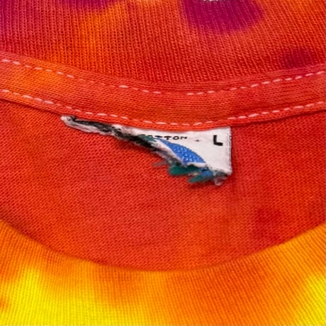 GRATEFUL DEAD 1992 SKULL & GALAZXY TIE DYE LIQUID BLUE LARGE 6785