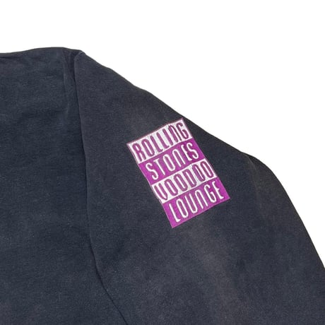 ROLLING STONES SPIKE TONGUE PURPLE HOODIE LS BROCKUM XL 0003