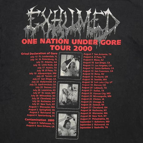 EXHUMED ONE NATION UNDER GORE TOUR 2000 LS DELTA XL 7882