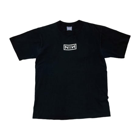 NINE INCH NAILS 90's NIN BOX LOGO TEE ALL SPORT BLACK LARGE 97508