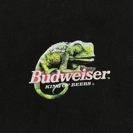 Budweiser CHAMELEON&FROG 1998 LIZARD WRESTLING ASSOCIATION GILDAN MEDIUM 0361