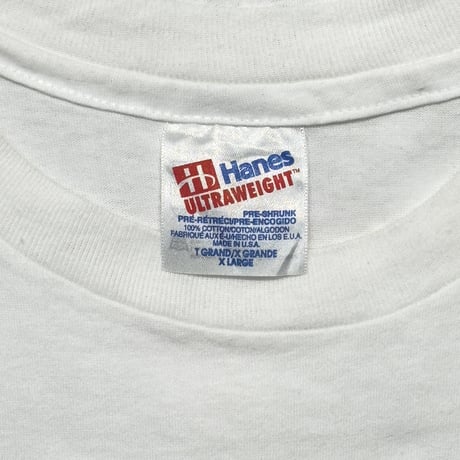JURASSIC PARK 1993 VELOCIRAPTOR WHITE HANES XL 7497