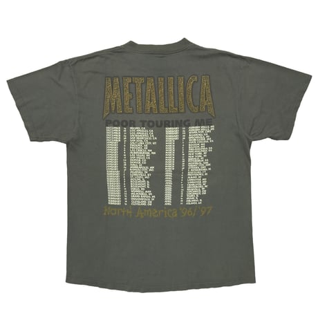 METALLICA POOR TOURING ME NORTH AMERICA '96/'97 KHAKI TULTEX XL 5958