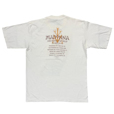 MADONNA DROWNED WORLD TOUR 2001 WHITE ALL SPORT LARGE 6437