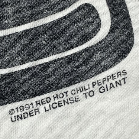 RED HOT CHILI PEPPERS 1991 DOUBLE SIDE Aztec TEE WHITE GIANT BY TEEJAYS XL 3449