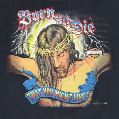 OLD&VINTAGE JESUS BORN TO DIE THAT YOU MIGHT LIVE! 1991 XXL 3209