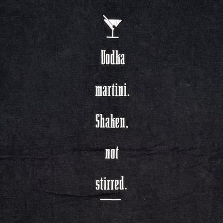 007 "Vodka Martini. Shaken, not stirred." MOVIE PROMO FRUIT OF THE LOOM XL 8376