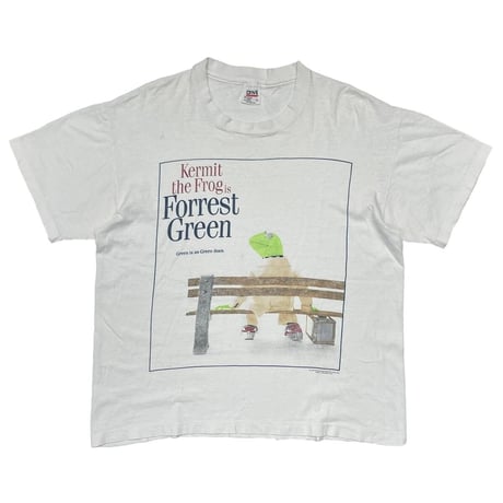 KERMIT KERMIT THE FROG IS FORREST GREEN MOVIE PARODY WHITE ANVIL LARGE 9427