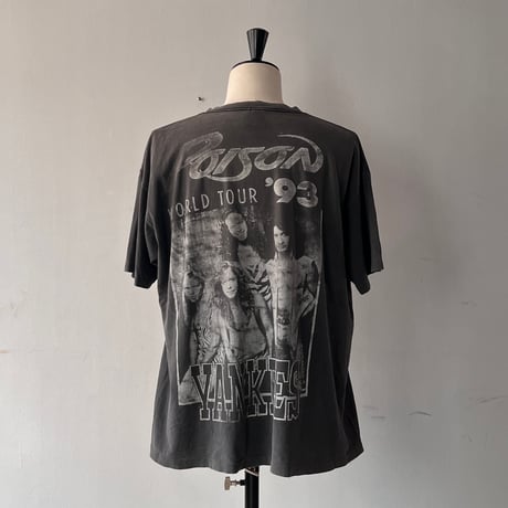 FADE is BEAUTIFUL [No.8]  POISON WORLD TOUR 1993 YANKEES ONEITA XL 3581