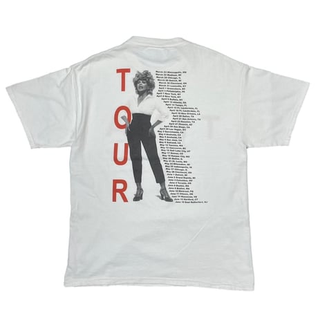 TINA TURNER TWENTY FOUR SEVEN WHITE TULTAX LARGE 8444