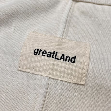 greatLAnd ORIGINAL Chad TANK TOP PIGMENT DYE CREAM