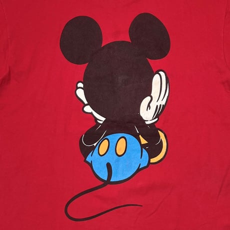 DISNEY VINTAGE MICKEY MOUSE LINK PRINT RED OSFA 7024