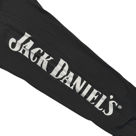 JACK DANIEL'S WISKEY LABEL LOGO LS BLACK GILDAN LARGE 3396