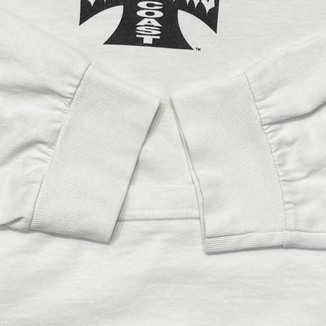 WEST COAST CHOPPERS IRON CROSS LS WHITE LARGE 1283