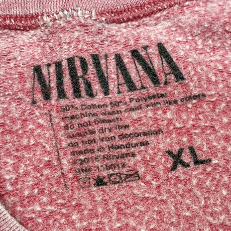 NIRVANA HEART SHAPED BOX CREWNECK SWEATSHIRT PINK XL 0003