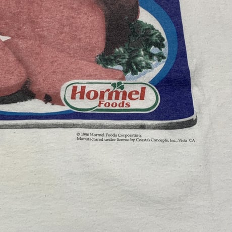 SPAM 1996 HORMEL FOODS CORPORATION WHITE SOF TEE LARGE 5245