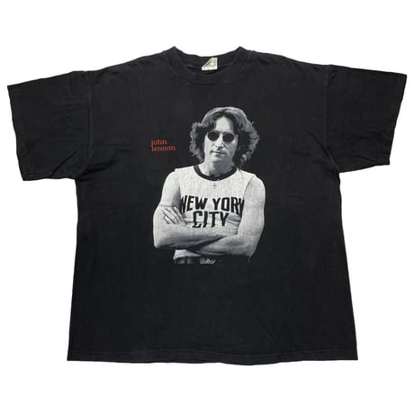 JOHN LENNON ONE NEW YORK CITY DOUBLESIDE PRINT BLACK XL 0146