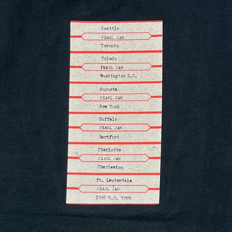 PEARL JAM 1996 NO CODE TOUR NICEMAN XL 9914
