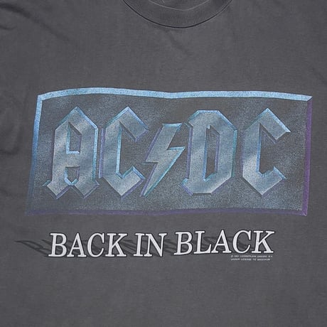 AC/DC 1991 BACK IN BLACK EURO FITS XL 2278