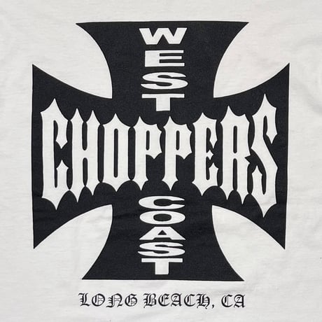WEST COAST CHOPPERS IRON CROSS LONG BEACH LA WHITE ANVIL LARGE 5915