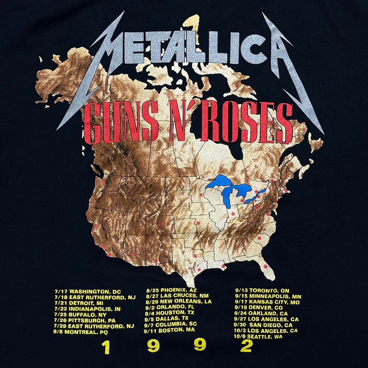 METALLICA × GUNS N'ROSES 1992 TOUR BROLUM XL 27 METALLICA × GUNS N'ROSES 1992 TOUR BROLUM XL 27