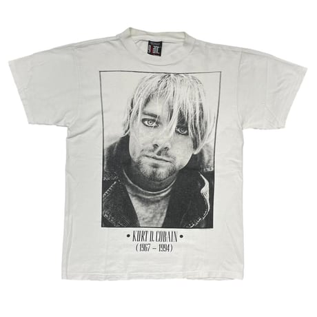 NIRVANA KURT COBAIN MEMORIAL WHITE GIANT BY TULTEX LARGE 9608