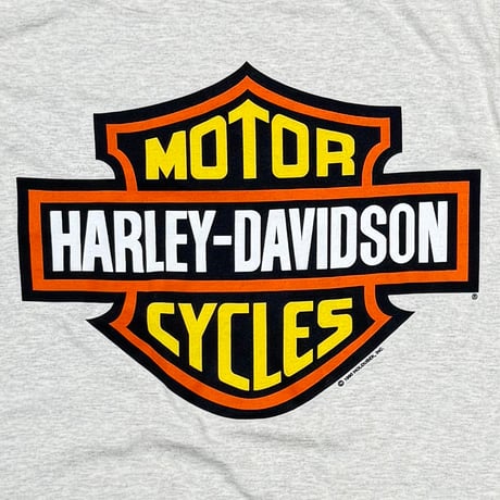 HARLEY DAVIDSON 1990 ORANGE EMBLEM OATMEAL MEDIUM 5503