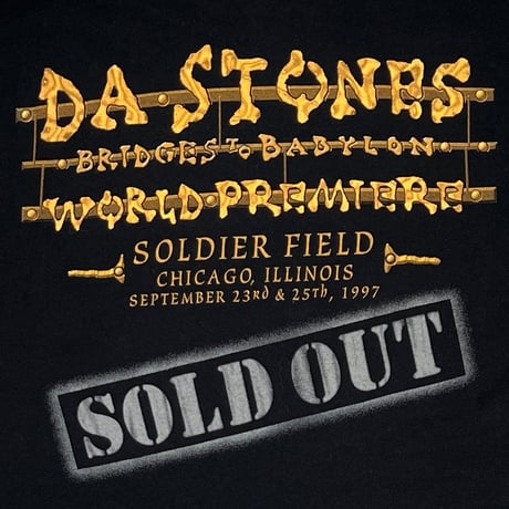 ROLLING STONES GOLD TONGUE BRIDGES TO BABYLON SOLD OUT ANVIL LARGE 9131