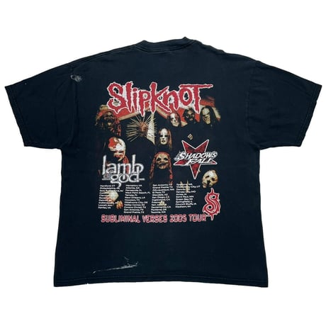 SLIPKNOT SUBLIMINAL VERSES 2005 TOUR JERZEES XL 3588