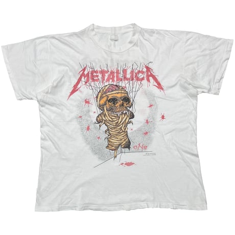METALLICA PUSHEAD ONE 1989 EURO WHITE UNDER LICENSE TO BROCKUM FITS XL 5499