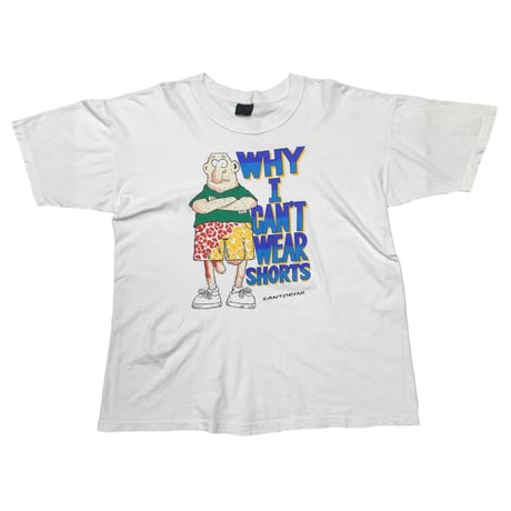OLD＆VINTAGE WHY I CAN'T WEAR SHORTS TEE FITS XL 3224