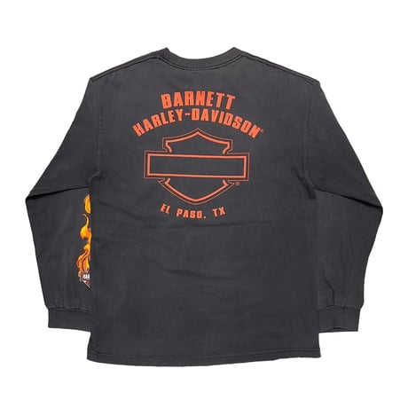 HARLEY DAVIDSON 2002 FLAME BACK BLANK EMBLEM BARNETT LS LARGE 3779