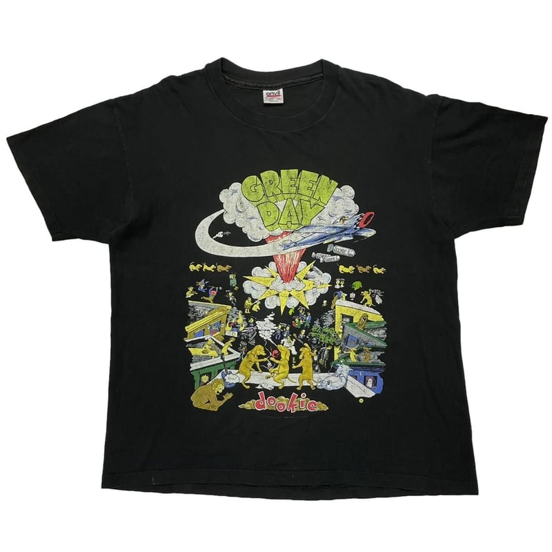 超希少 Green Day 1994年ヴィンテージ Dookie Tシャツ XL Vintage 1994 Green Day Dookie Tour Shirt Reprint Shirt