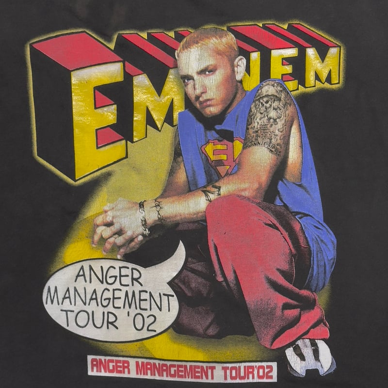 Eminem Anger Management Tour '02 Tシャツ　XL EMINEM ANGER MANAGEMENT TOUR 2002 BLACK GILDAN