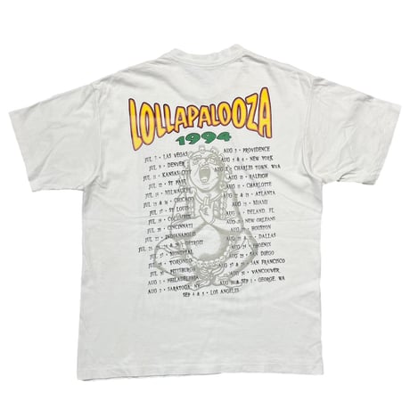 LOLLAPALOOZA 1994 WHITE SOF TEE XL 6425