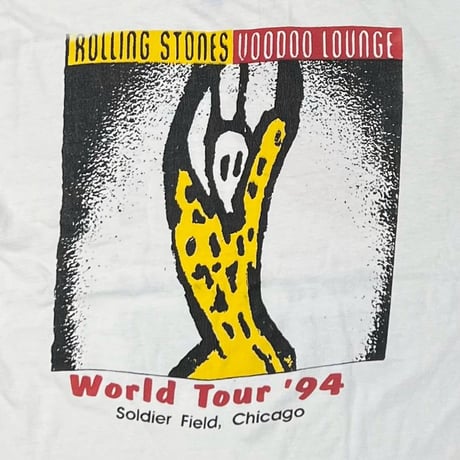 THE ROLLING STONES WORLD TOUR 1994 BACK SPIKE TONGUE BOOTLEG HANES XL 0277