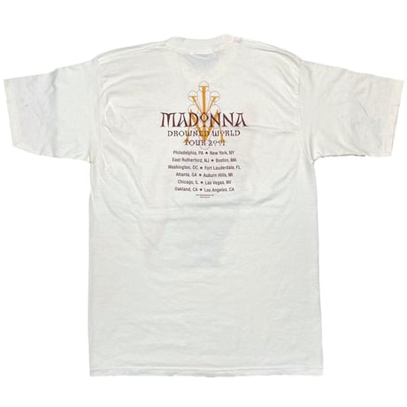 MADONNA 2001 DROWNED WORLD TOUR 2001 WHITE ALL SPORT LARGE 4031