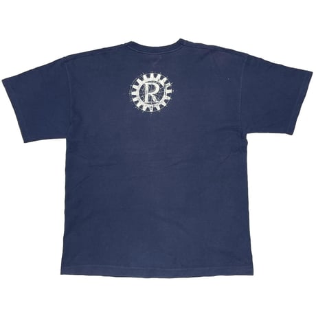 RAGE AGAINST THE MACHINE R LOGO DOUBLE SIDE NAVY SCREEN STARS XL 8443
