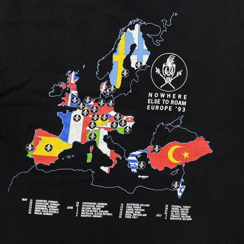 METALLICA NOWHERE ELSE TO ROAM EUROPE 1993 LARG METALLICA NOWHERE ELSE TO ROAM EUROPE 1993 LARG