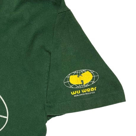 WU-TANG CLAN WUWEAR WORLDWIDE REGISTER GREEN YELLOW XL 5219