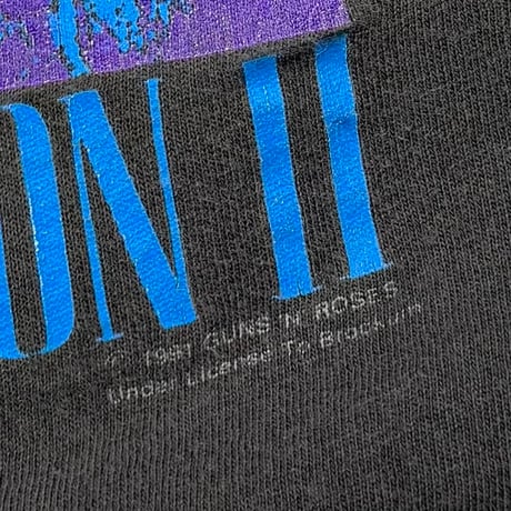 GUNS N' ROSES USE YOUR ILLUSION Ⅰ&Ⅱ 1991 DOUBLE SIDE BROCKUM LARGE 7779
