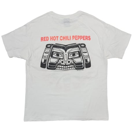 RED HOT CHILI PEPPERS 1991 DOUBLE SIDE Aztec WHITE GIANT XL 3661