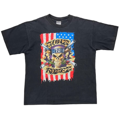 GUNS N' ROSES 91-92 SKULL AMERICAN FLAG BROCKUM XL 3318