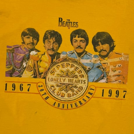 THE BEATLES 1997 30TH ANNIVERSARY YELLOW JERZEES LARGE 3792