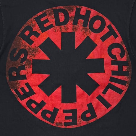 RED HOT CHILI PEPPERS 1990 MEMBER PORTRAIT CURVING LOGO  ANVIL LARGE 1696