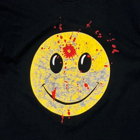 OLD & VINTAGE GUN SHOT SMILE FRUIT OF THE LOOM LARGE 9714