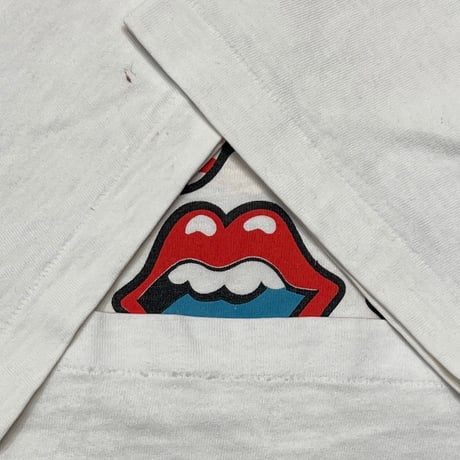 ROLLING STONES 1994 VOODOO LOUNGE WORLD TOUR MULTI TONGUE WHITE FITS LARGE 0933